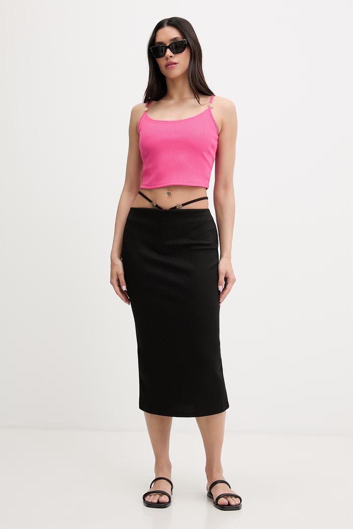 Guess plážový top dámsky NEREA E6GP01.KG322 ružová SS26