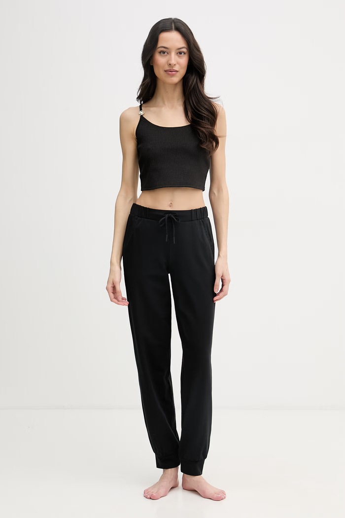 Guess top de plajă pentru femei NEREA E6GP01.KG322 negru SS26