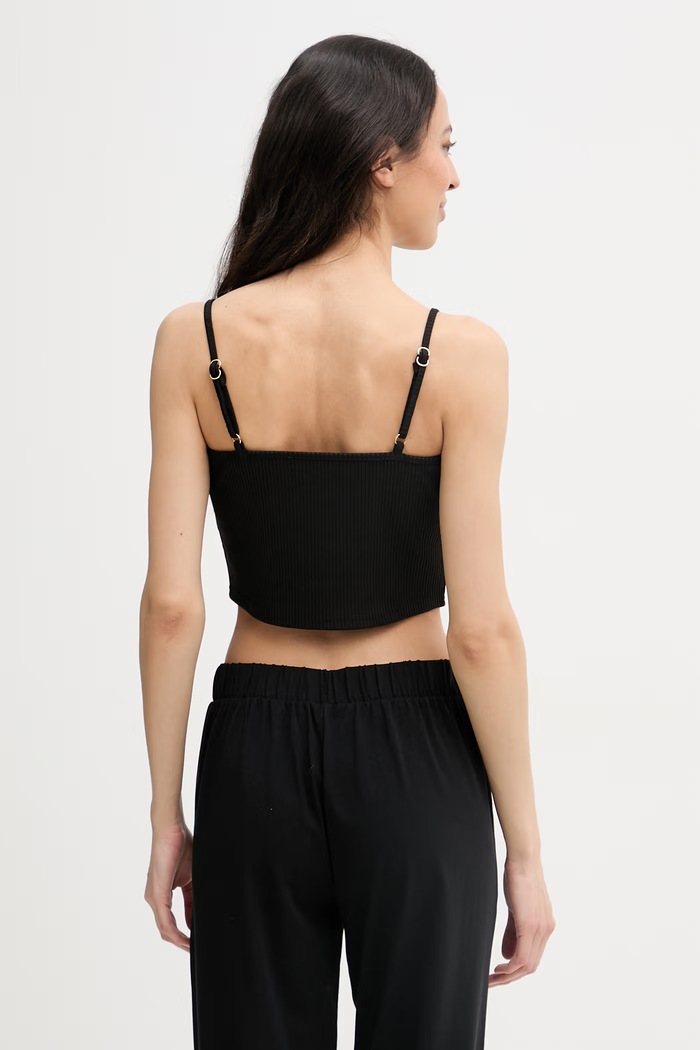 Îmbrăcăminte Guess top de plajă pentru femei NEREA E6GP01.KG322 negru