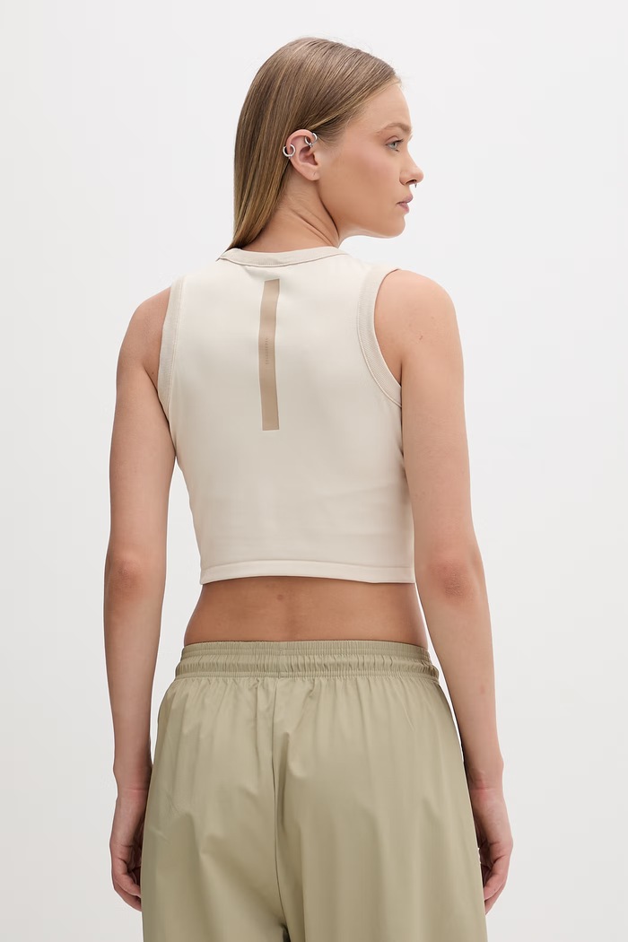 Îmbrăcăminte Adidas crop top pentru femei x Z.N.E KA0088 bej