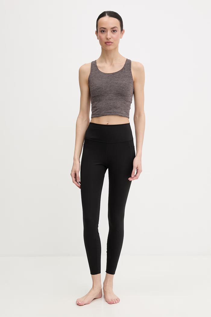 adidas Performance top do jogi damski All Me KA4813 brązowy SS26