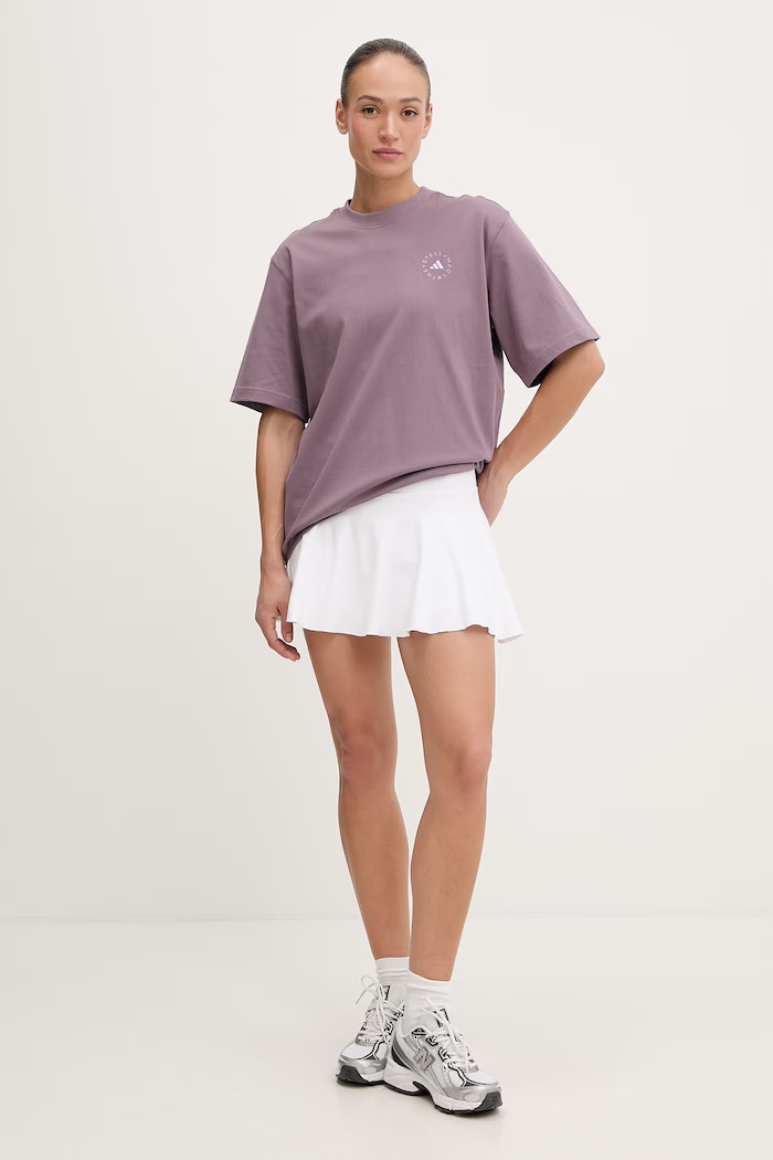 adidas by Stella McCartney tricou pentru femei, din bumbac KC8824 violet SS26