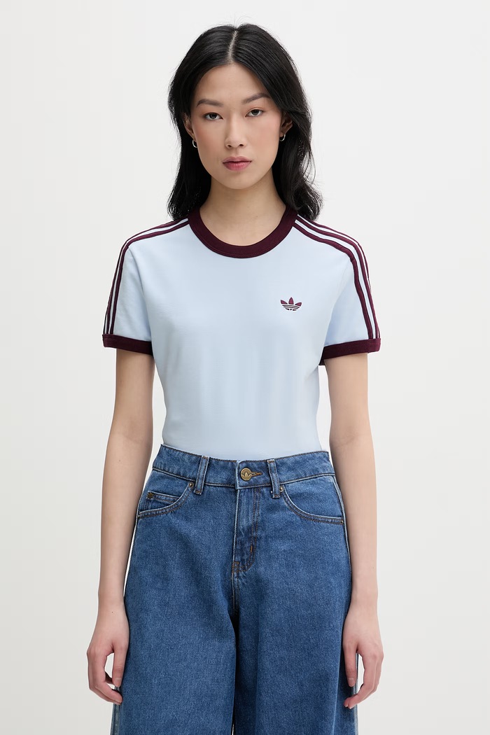 adidas Originals tričko dámske s bavlnou modrá KD3684
