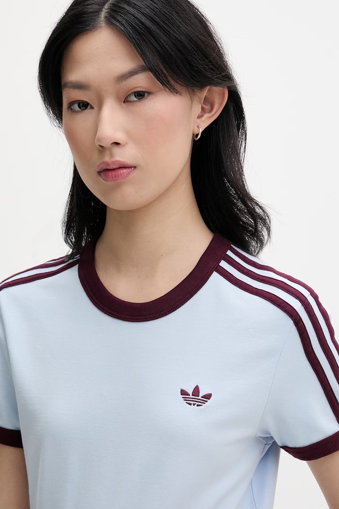 adidas Originals tričko dámske s bavlnou modrá KD3684