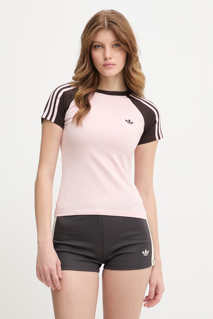 adidas Originals t-shirt γυναικείο ροζ KD3800