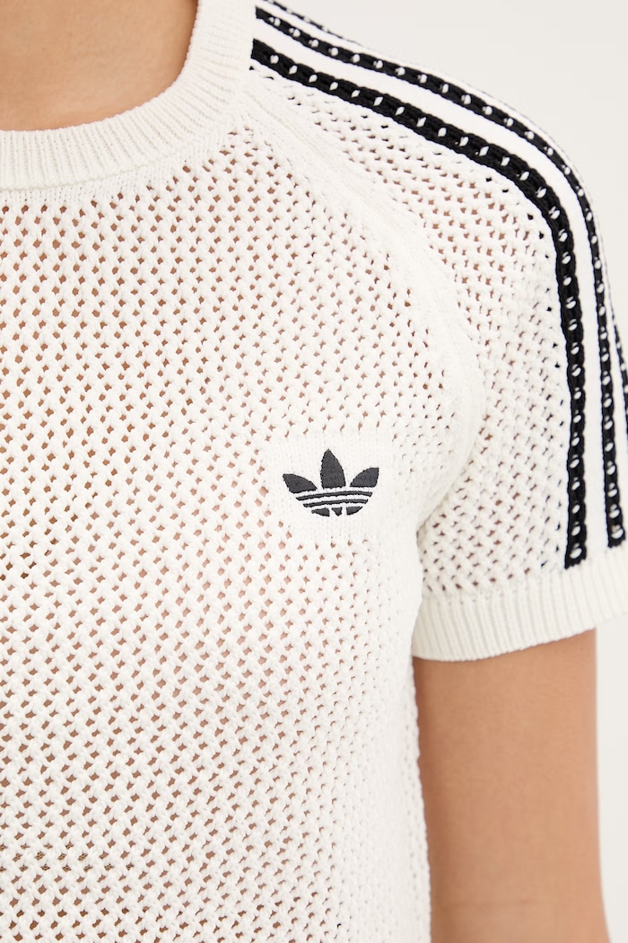adidas Originals crop top dámsky KE0200 béžová