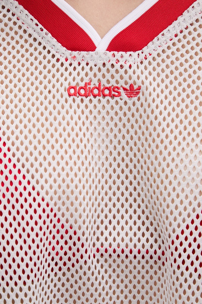 adidas Originals T-shirt oversize damski KE2358 szary