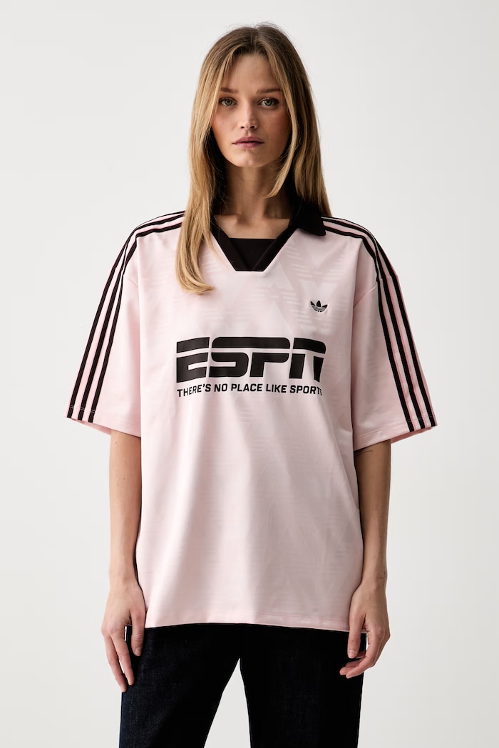 adidas Originals t-shirt oversize damski różowy KG3611