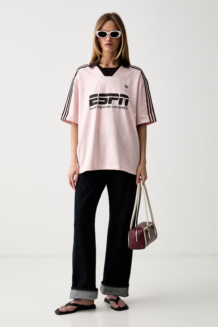 adidas Originals t-shirt oversize damski KG3611 różowy SS26