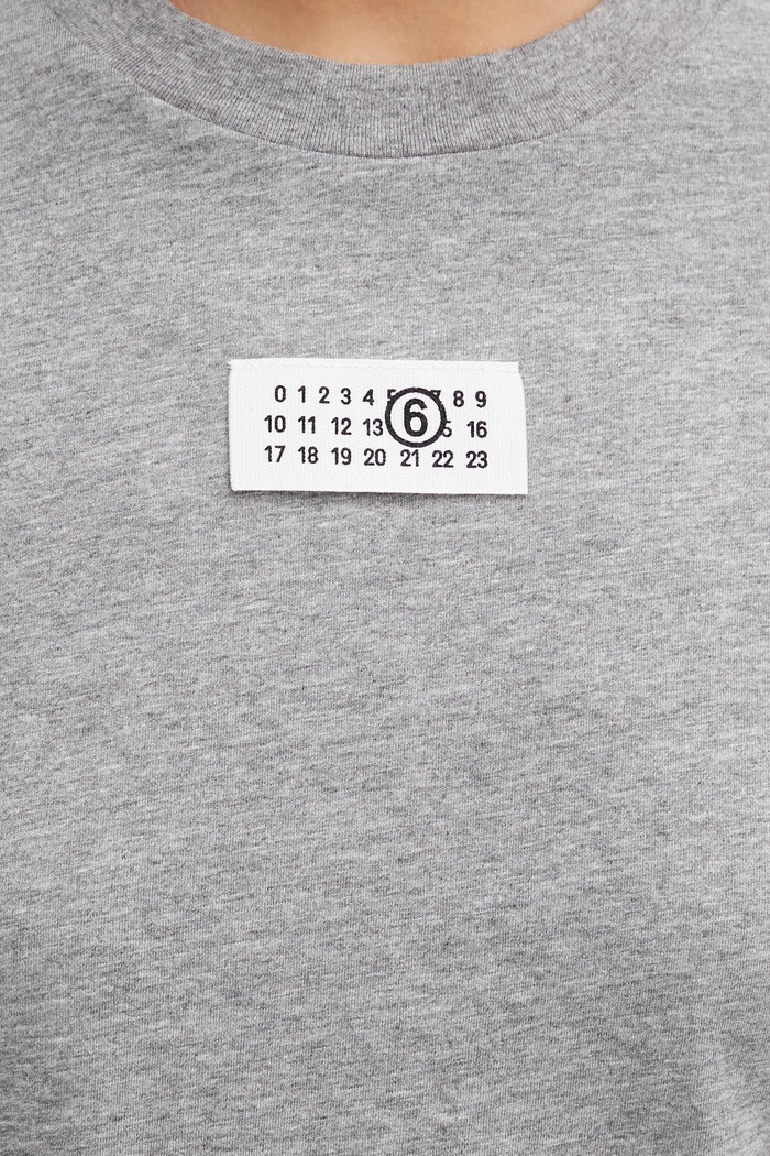 MM6 Maison Margiela t-shirt bawełniany szary S52GC0327.M20170