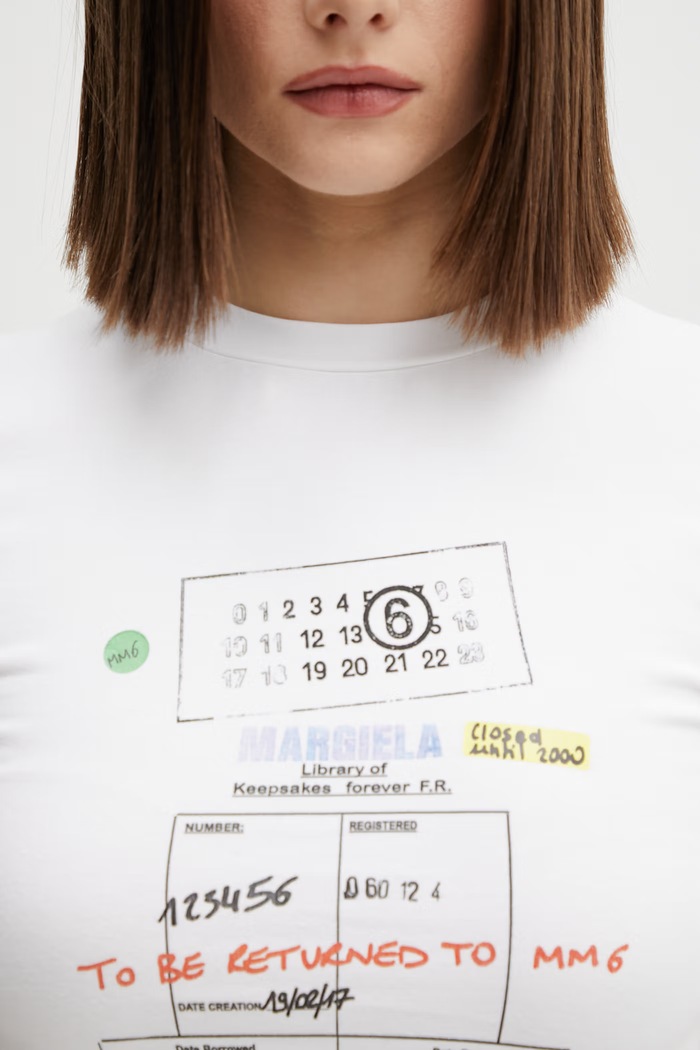 Tričko MM6 Maison Margiela biela S52GC0360.M20185.100
