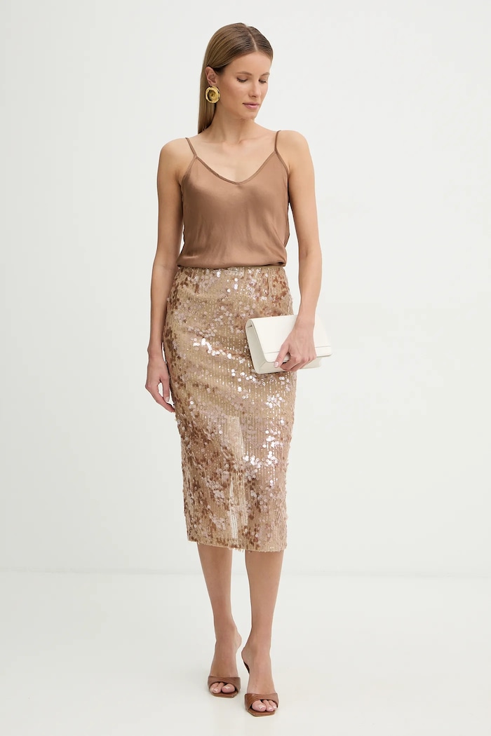 Top Fracomina FR26ST2033W41301 hnedá SS26