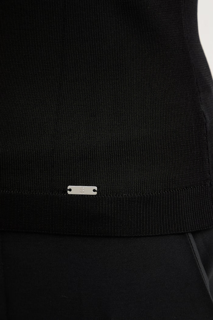 Top Fracomina FR26ST4003K42101 μαύρο