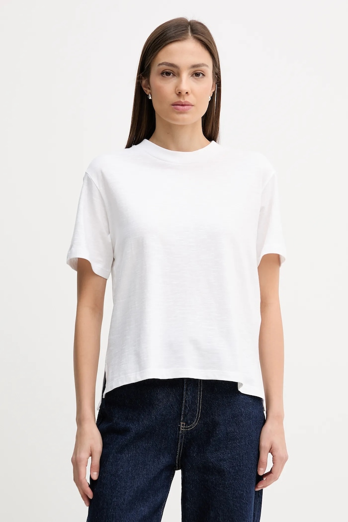 Памучна тениска United Colors of Benetton стандартна бял 3BVXD10BY