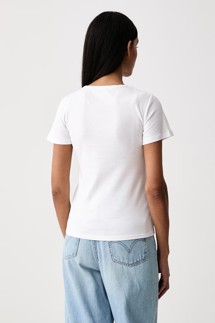 United Colors of Benetton T-shirt γυναικείο βαμβακερό 3GA8D10BX λευκό SS26