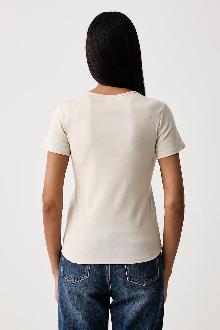 United Colors of Benetton T-shirt γυναικείο βαμβακερό 3GA8D10BX μπεζ SS26