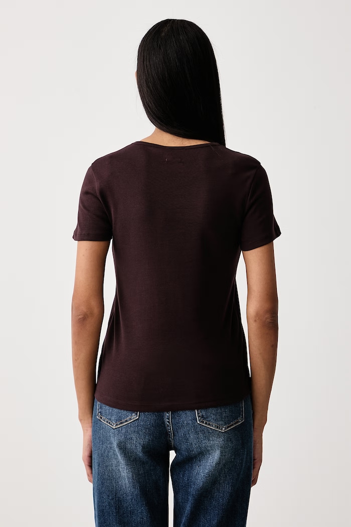 United Colors of Benetton T-shirt γυναικείο βαμβακερό 3GA8D10BX καφέ SS26