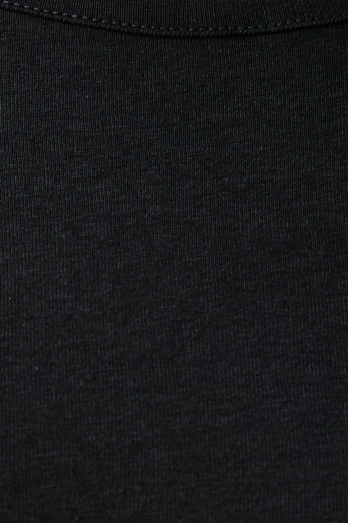 T-shirt γυναικείο βαμβακερό United Colors of Benetton μαύρο 3GA8D10BX