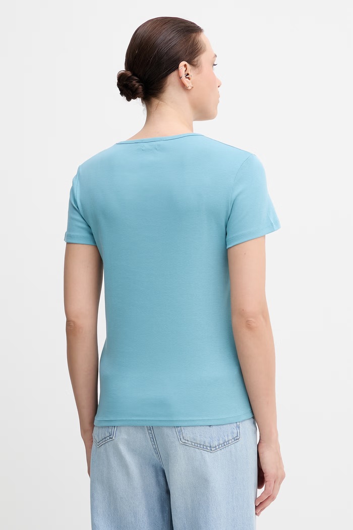Îmbrăcăminte United Colors of Benetton tricou din bumbac 3GA8D4029 albastru