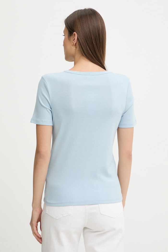 Одяг Бавовняна футболка United Colors of Benetton 3GA8E16A2 блакитний