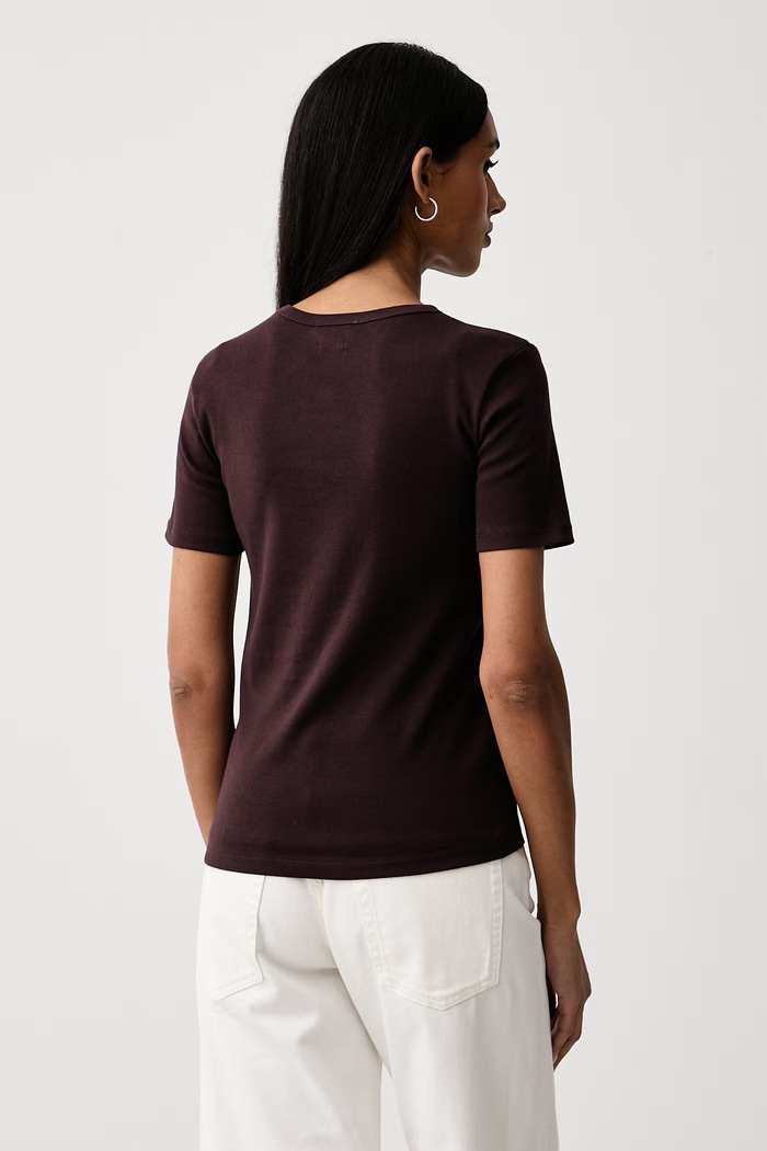 United Colors of Benetton Тениска дамска от памук 3GA8E16A2 кафяв SS26