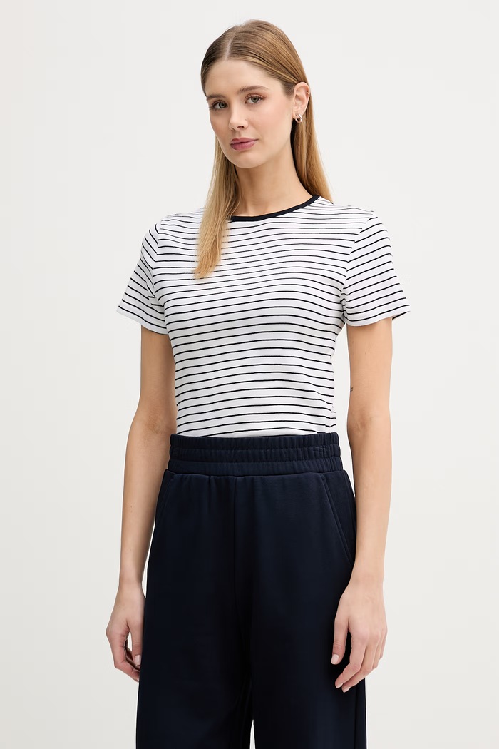 United Colors of Benetton dámske bavlnené tričko biela 339PD10BX