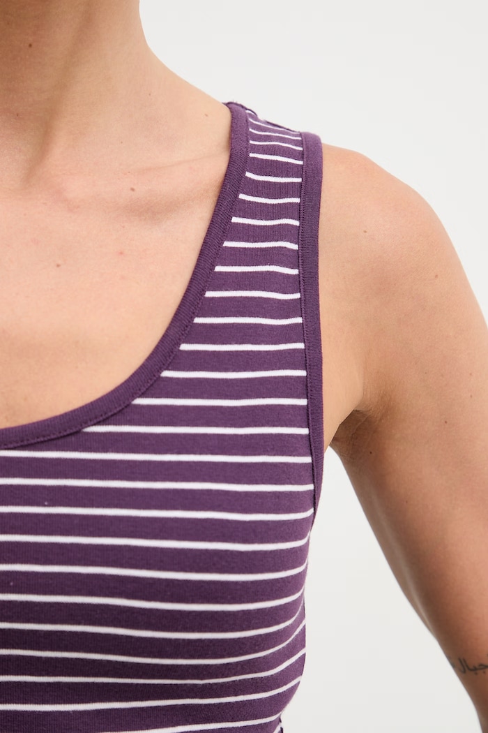 United Colors of Benetton top damski bawełniany 339PDH018 fioletowy