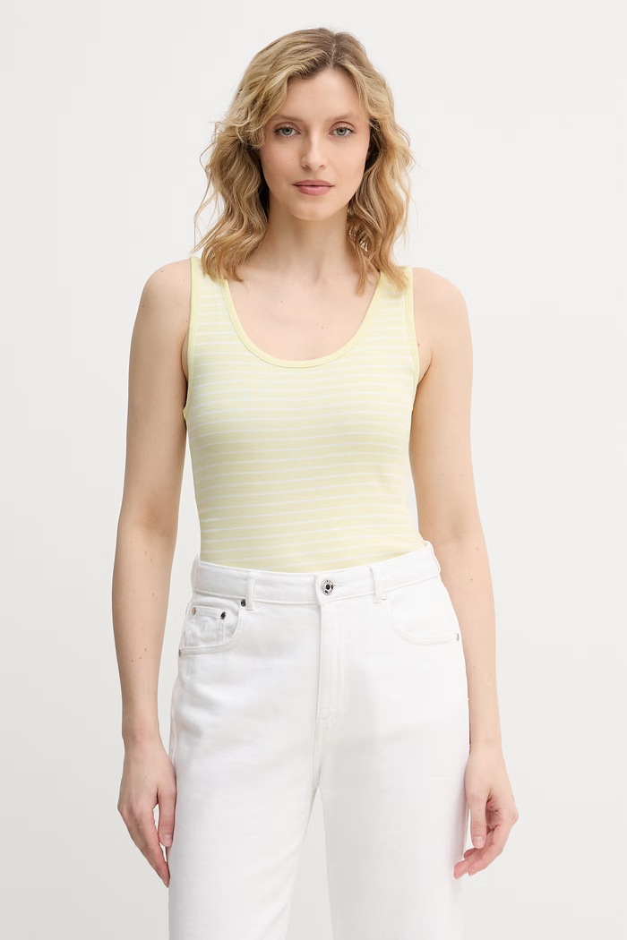 United Colors of Benetton Top dámsky bavlnený zelená 339PDH018