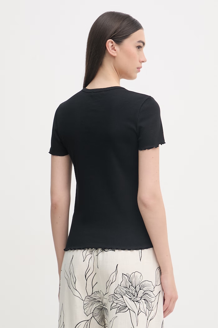 Odzież United Colors of Benetton t-shirt damski bawełniany 3O4YD4028 czarny