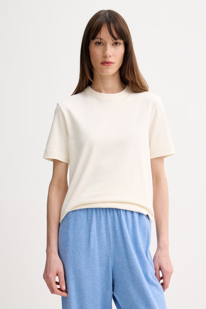 United Colors of Benetton t-shirt damski bawełniany beżowy 3T5BD10CA