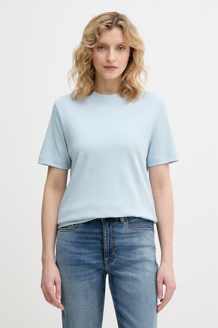 United Colors of Benetton tricou pentru femei, din bumbac albastru 3T5BD10CA