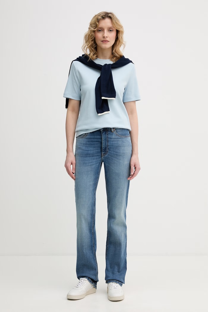 United Colors of Benetton tricou pentru femei, din bumbac 3T5BD10CA albastru SS26
