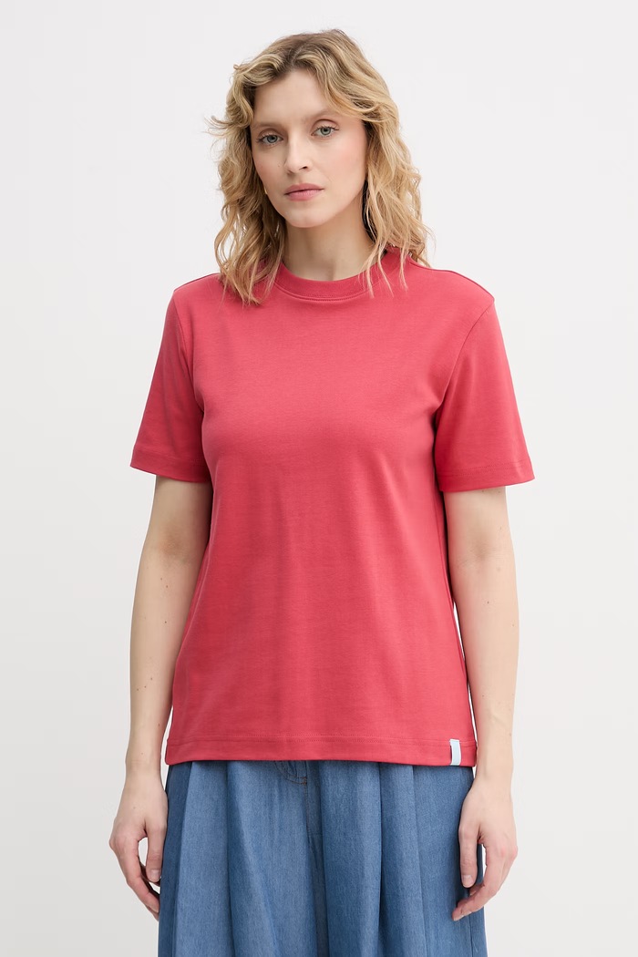 United Colors of Benetton tricou pentru femei, din bumbac rosu 3T5BD10CA