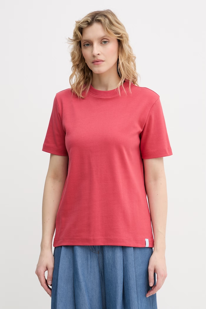 United Colors of Benetton tricou pentru femei, din bumbac rosu 3T5BD10CA