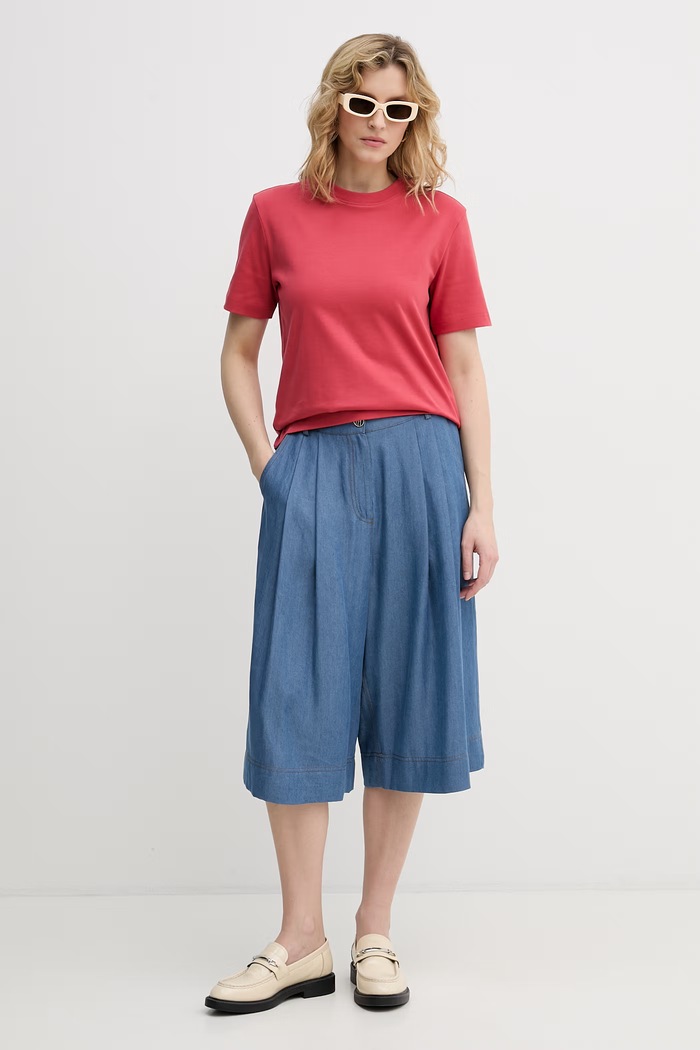 United Colors of Benetton tricou pentru femei, din bumbac 3T5BD10CA rosu SS26