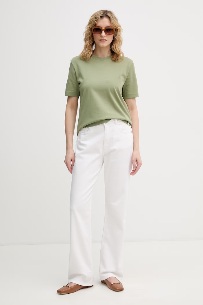 United Colors of Benetton tricou pentru femei, din bumbac 3T5BD10CA verde SS26