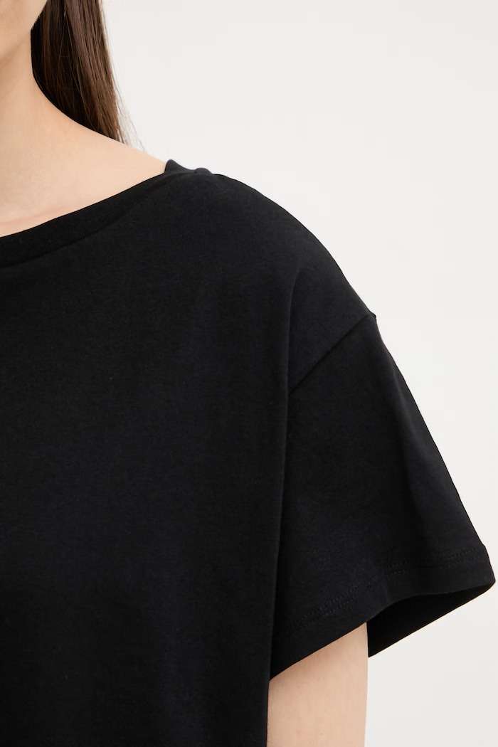 United Colors of Benetton tricou basic pentru femei, din bumbac 3096D10CP negru
