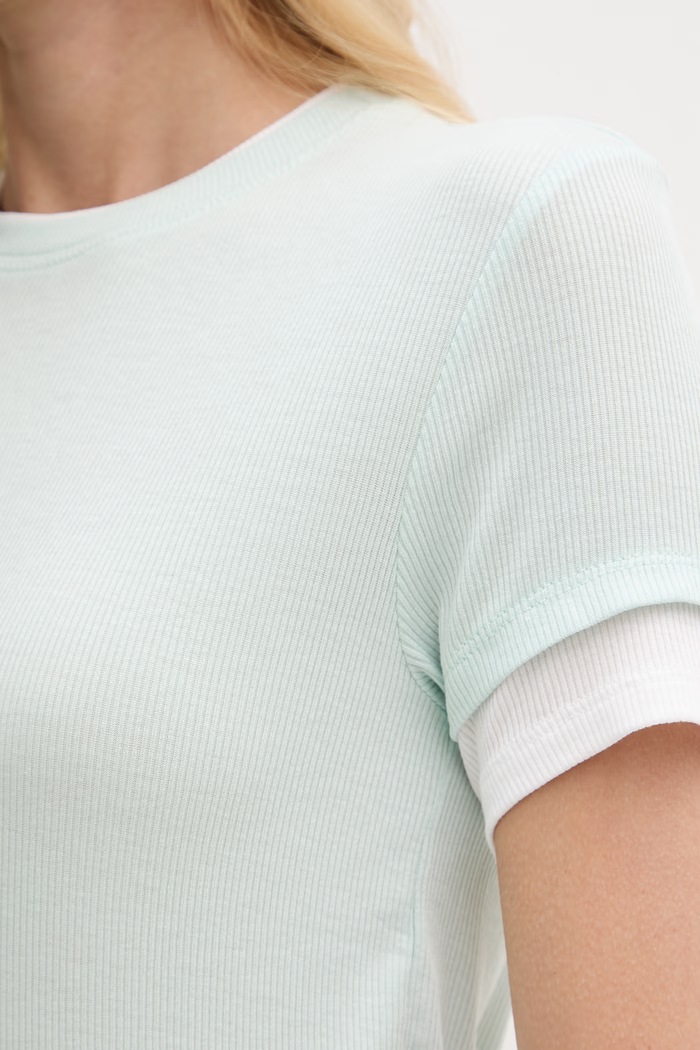 United Colors of Benetton tricou pentru femei, cu vâscoză 32YDD10CQ turcoaz