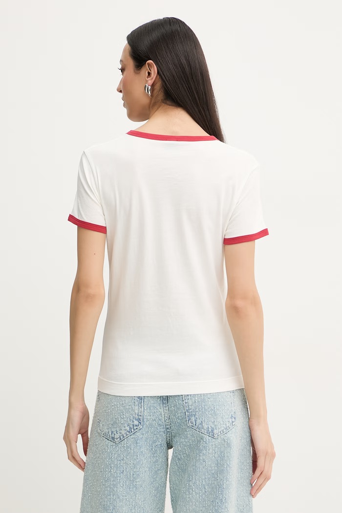 Îmbrăcăminte Pinko tricou pentru femei, din bumbac 106902.A3C2 bej