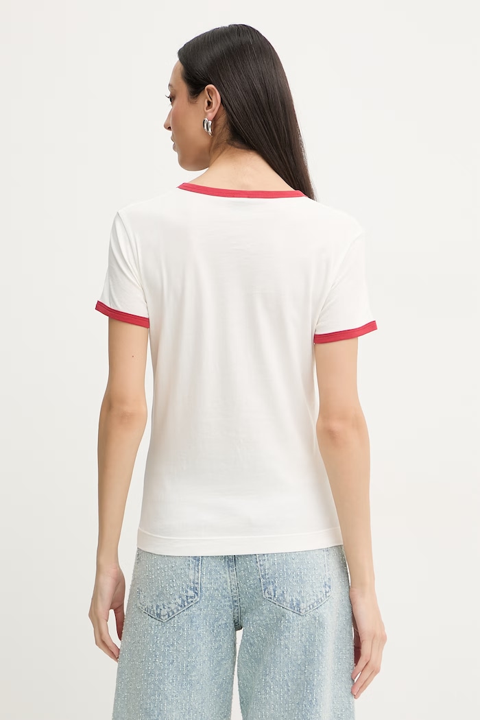 Îmbrăcăminte Pinko tricou pentru femei, din bumbac 106902.A3C2 bej
