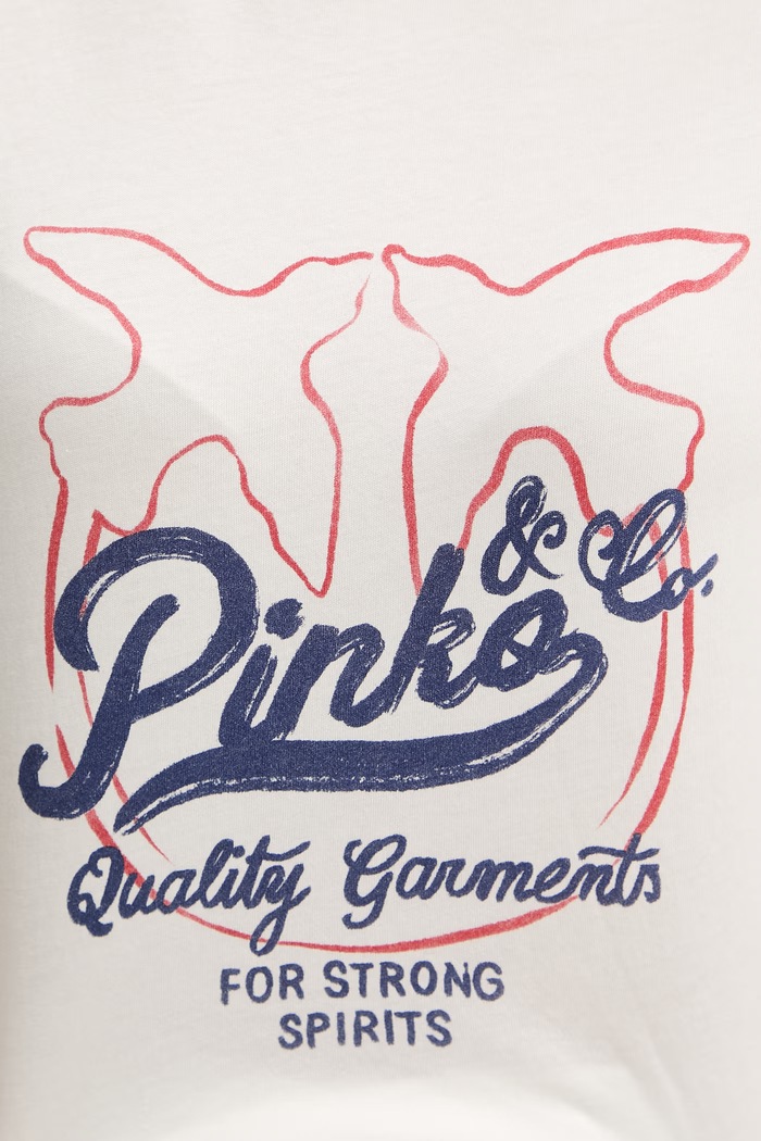 Pinko tricou pentru femei, din bumbac 106902.A3C2 bej