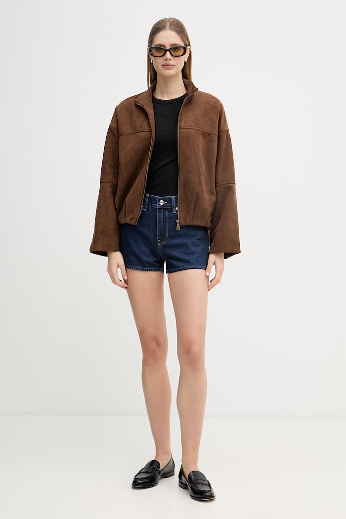 Calvin Klein Jeans top pentru femei LV047B265G negru SS26