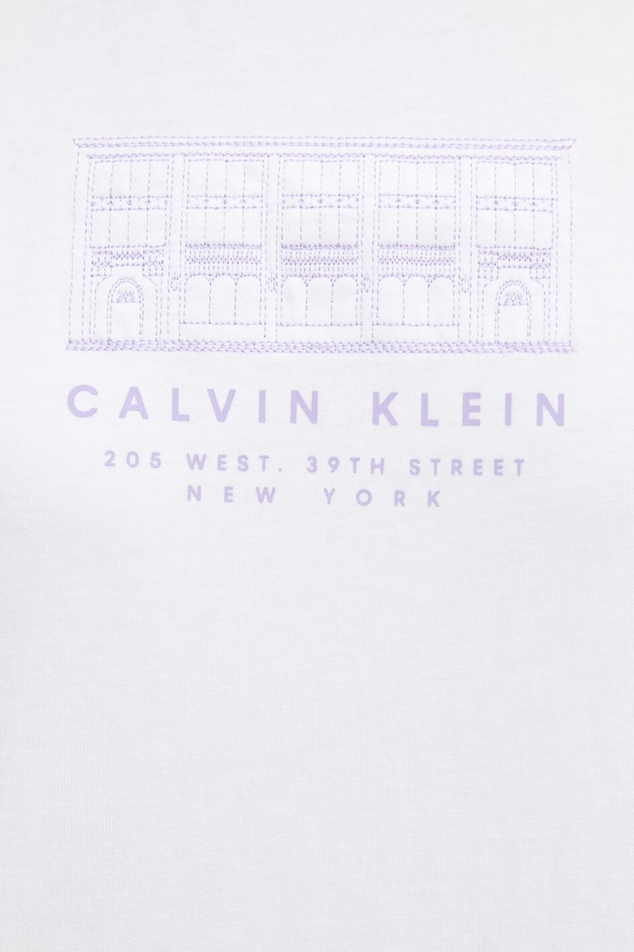 Calvin Klein Jeans tričko dámske bavlnené LV047F806G biela