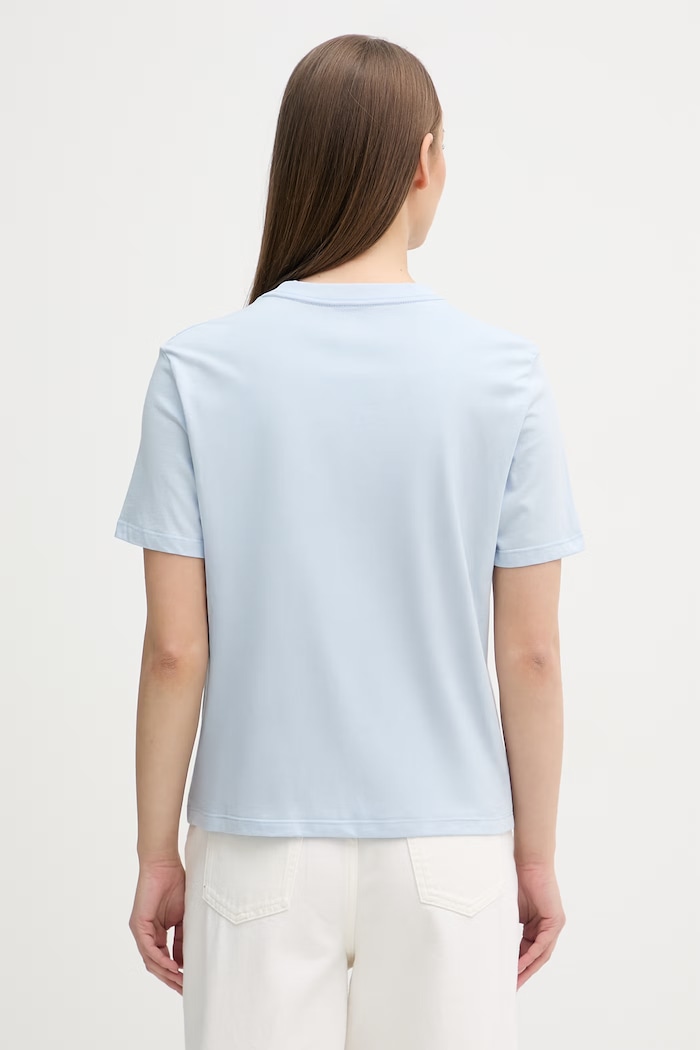 Дрехи Calvin Klein Jeans тениска дамска памучна LV047F819G син