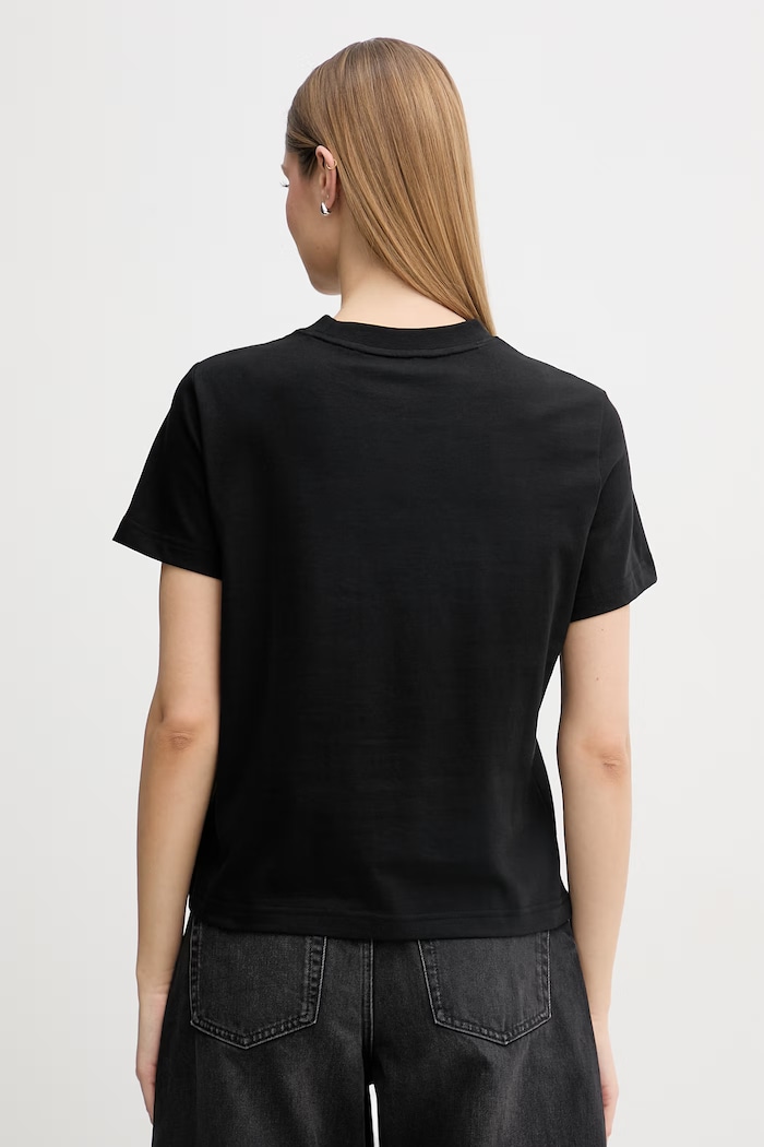 Oblečenie Calvin Klein Jeans basic tričko dámske bavlnené LV047F829G čierna