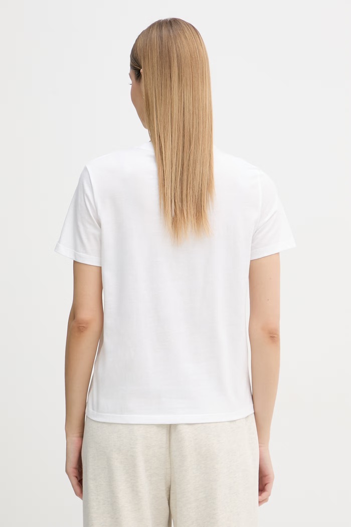 Oblečenie Calvin Klein Jeans tričko dámske bavlnené LV047F831G biela