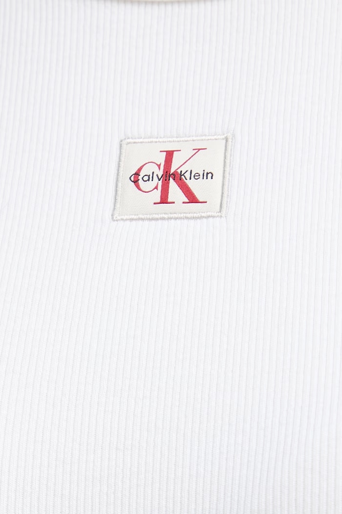 Calvin Klein Jeans τοπ γυναικείο βαμβάκι με ελαστάν LV047F246G μπεζ