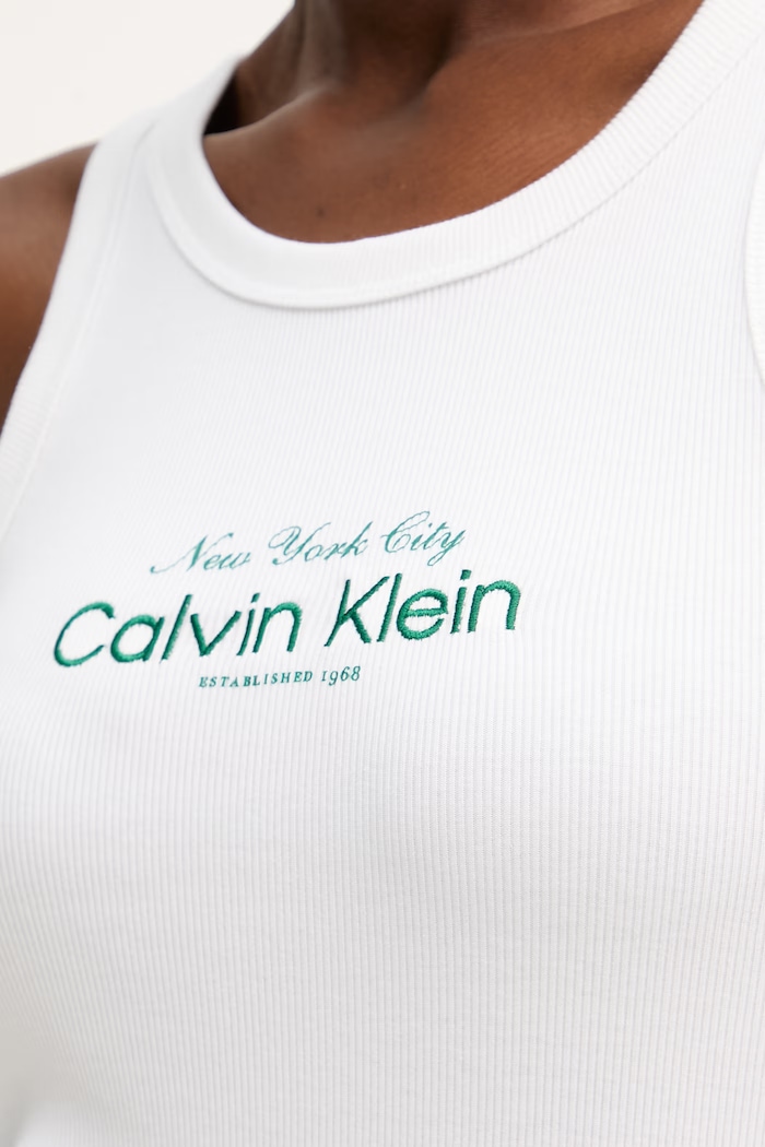 Calvin Klein Jeans top dámsky LV047F816G biela