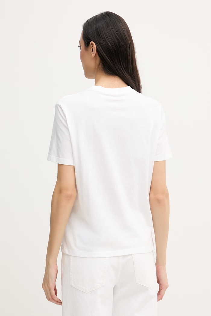 Oblečenie Calvin Klein Jeans tričko dámske bavlnené LV047C811G biela