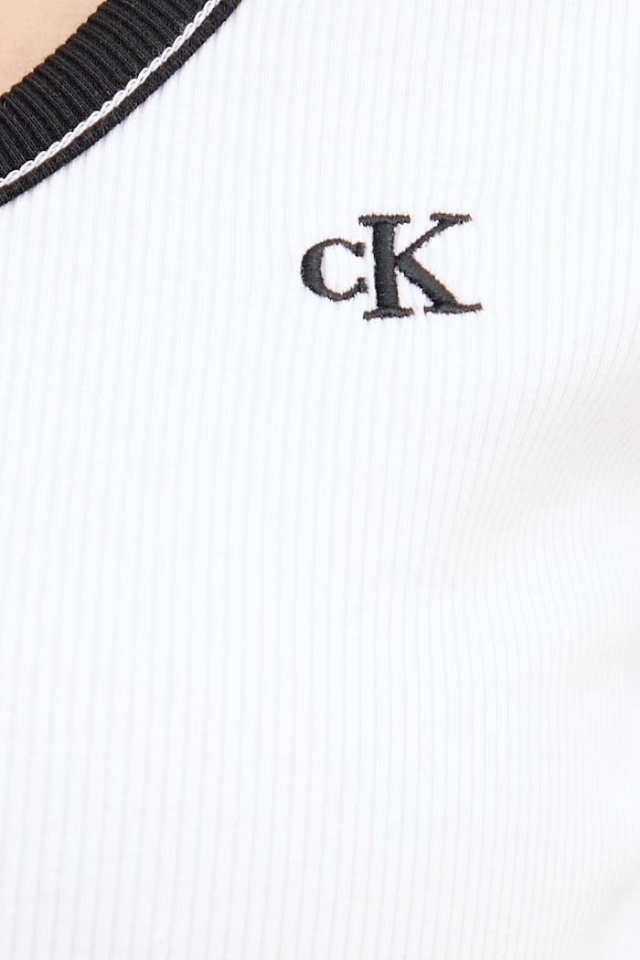 Calvin Klein Jeans tričko dámske bavlnené s elastanom LV047F247G béžová